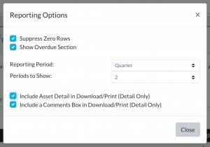 lifecycle insights qbr budget report options