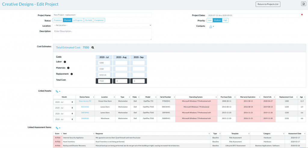 overview of a lifecycle insights project